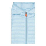 Save The Duck Giubbino Tinta Unita con Zip E Cappuccio per Neonato J30650 AZZURRO SAVE THE DUCK 
