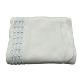 Scaldacuore Coperta Tinta Unita con Ricami per Neonato FS16O BIANCO SCALDACUORE 