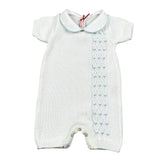 Scaldacuore Pagliaccetto Tinta Unita In Maglia per Neonata PS02PE24 BIANCO SCALDACUORE 