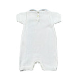 Scaldacuore Pagliaccetto Tinta Unita In Maglia per Neonata PS02PE24 BIANCO SCALDACUORE 