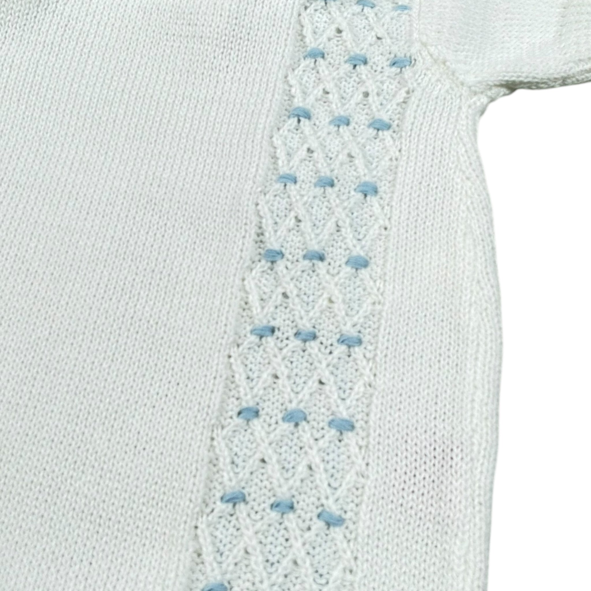 Scaldacuore Pagliaccetto Tinta Unita In Maglia per Neonata PS02PE24 BIANCO SCALDACUORE 