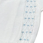 Scaldacuore Completo 2 Pezzi T-Shirt-Bermuda In Maglia per Neonato PS09PCORP24 BIANCO SCALDACUORE 