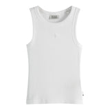 Scotch & Shrunk Canotta Tinta Unita A Costine per Bambino 179374 BIANCO SCOTCH & SHRUNK 