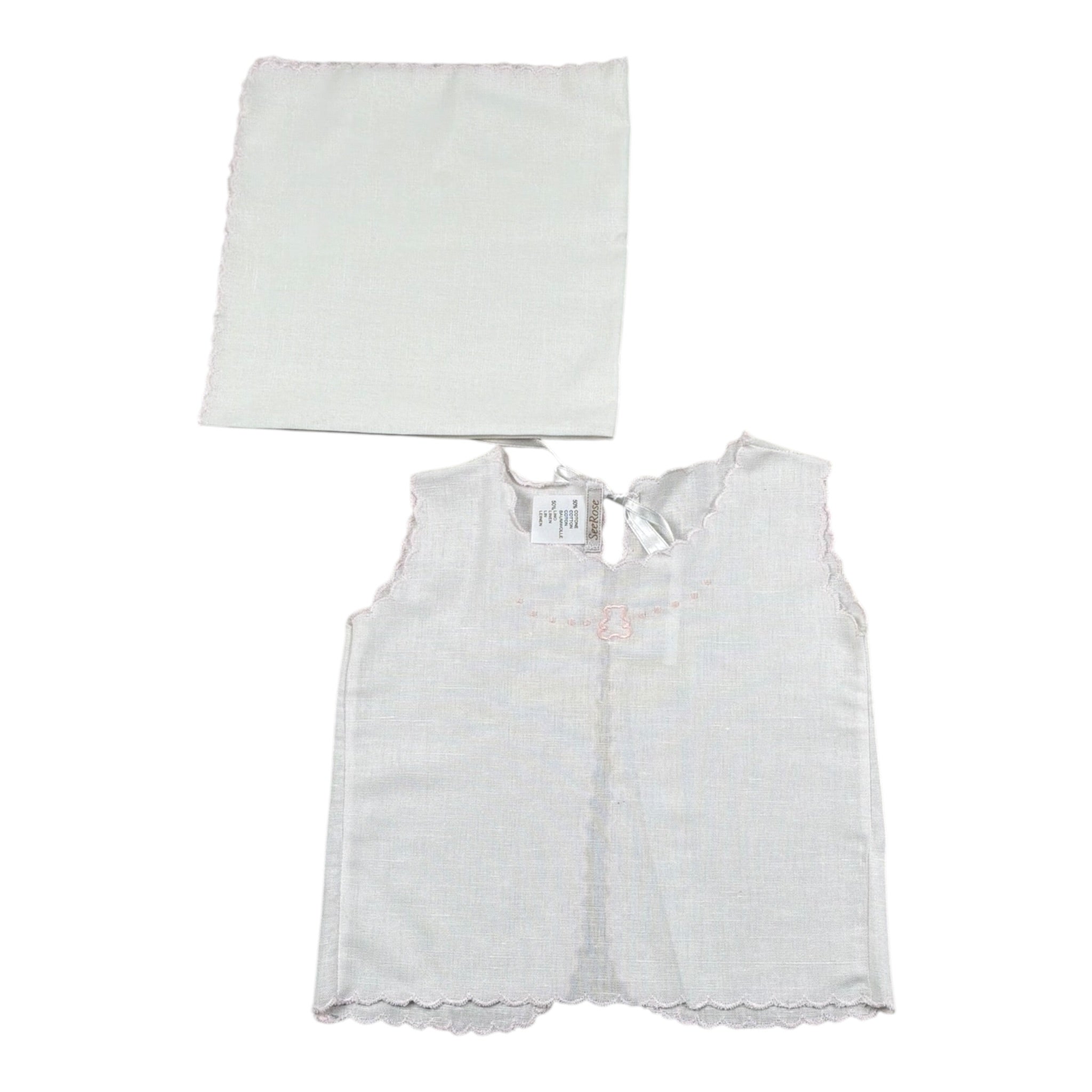 Seerose Set Camicia Della Fortuna-Copertina per Neonata SETNE BIANCO/ROSA SEEROSE 