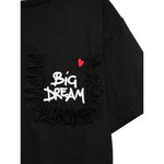 Simonetta T-Shirt Girocollo Tinta Unita con Taschino per Bambina SW8A31 NERO SIMONETTA 