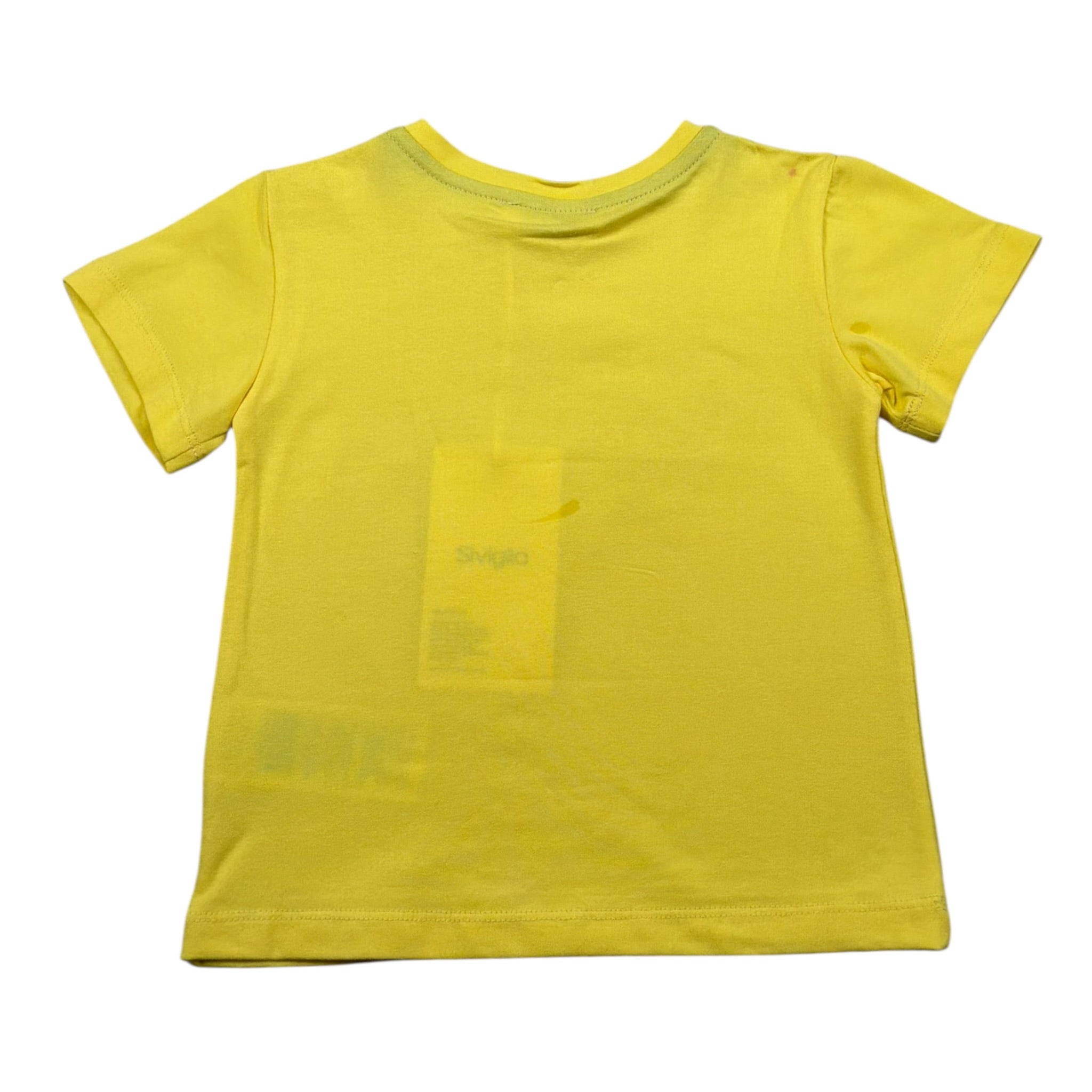Siviglia T-Shirt Girocollo Tinta Unita con Stampa per Neonato SVNTS17290 GIALLO SIVIGLIA 