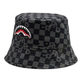 Sprayground Cappello Modello Pescatore Fantasia Quadri per Bambino SP14998GRY GRIGIO SPRAYGROUND 