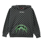 Sprayground Felpa con Cappuccio Fantasia Quadri per Bambino SPY1040 GRIGIO SPRAYGROUND 
