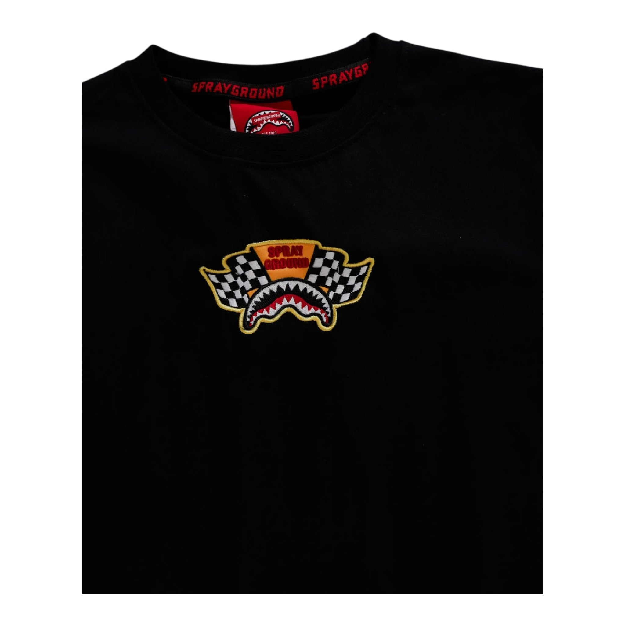 Sprayground T-Shirt Girocollo Tinta Unita per Bambino SPY1056BLK NERO SPRAYGROUND 