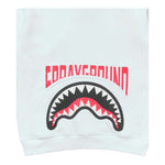 Sprayground Felpa Chiusa con Cappuccio Tinta Unita con Stampa per Bambino SPY1131WHT BIANCO SPRAYGROUND 
