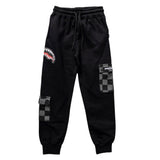 Sprayground Pantalone Tuta Tinta Unita con Stampa per Bambino SPY1152GREY NERO SPRAYGROUND 