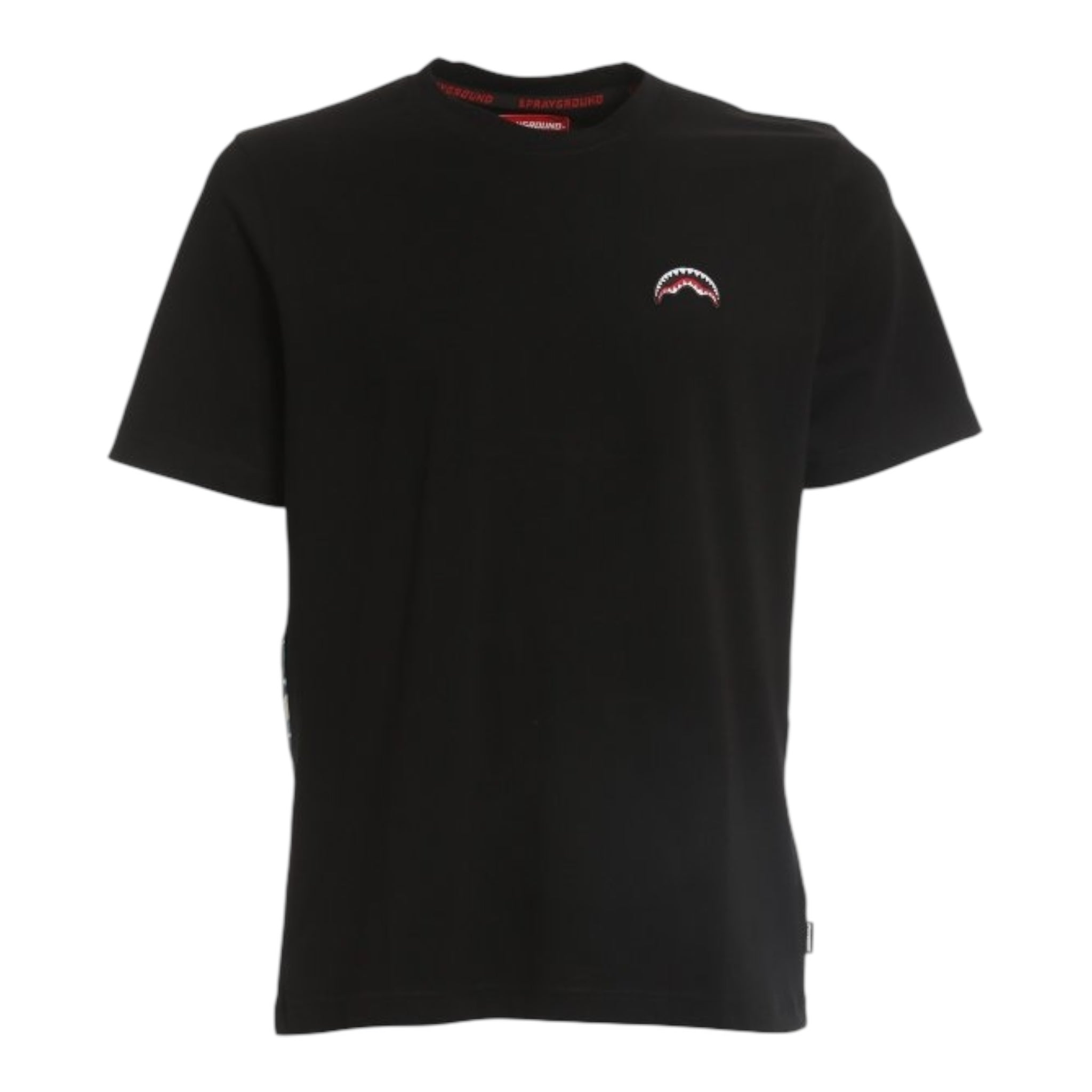 Sprayground T-Shirt Girocollo Tinta Unita con Stampa per Bambino SPY263BLK NERO SPRAYGROUND 