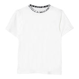 Stella Mccartney T-Shirt Tinta Unita con Profili In Contrasto per Bambino TV8P71 BIANCO STELLA McCARTNEY 