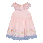 Stella Mccartney Abito Mezza Manica Tinta Unita con Ricami per Neonata TW1052 ROSA STELLA McCARTNEY 