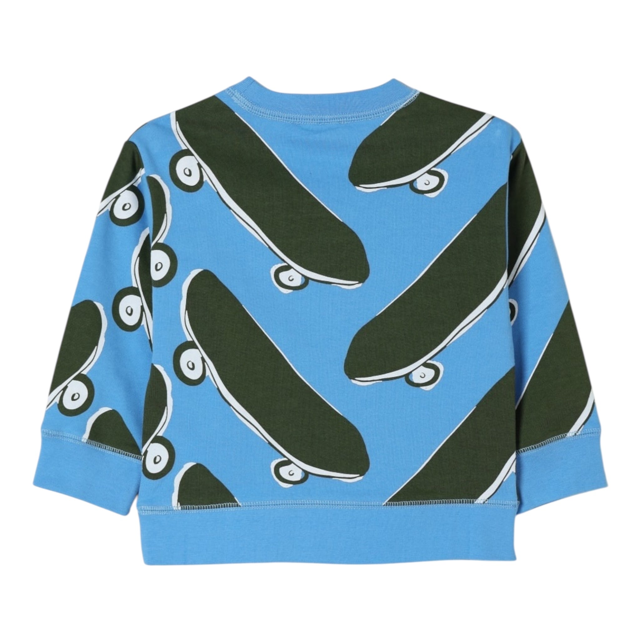 Stella Mccartney Felpa Girocollo Tinta Unita con Stampa per Neonato TW4Q50 COBALTO STELLA McCARTNEY 
