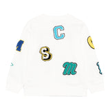 Stella Mccartney Felpa Girocollo Tinta Unita con Stampa per Bambino TW4R10 BIANCO STELLA McCARTNEY 