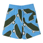 Stella Mccartney Bermuda Tinta Unita con Stampa per Bambino TW6Q59 COBALTO STELLA McCARTNEY 