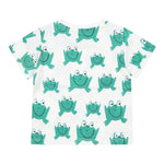 Stella Mccartney T-Shirt Girocollo Tinta Unita con Stampe Rana per Bambino TW8561J BIANCO STELLA McCARTNEY 