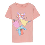 Stella Mccartney T-Shirt Girocollo Tinta Unita con Stampa per Neonata TW8A31N ROSA STELLA McCARTNEY 