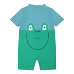 Stella Mccartney costume Mezza Manica Bicolore per Neonato TWC509 VERDE STELLA McCARTNEY 