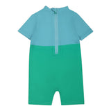 Stella Mccartney costume Mezza Manica Bicolore per Neonato TWC509 VERDE STELLA McCARTNEY 