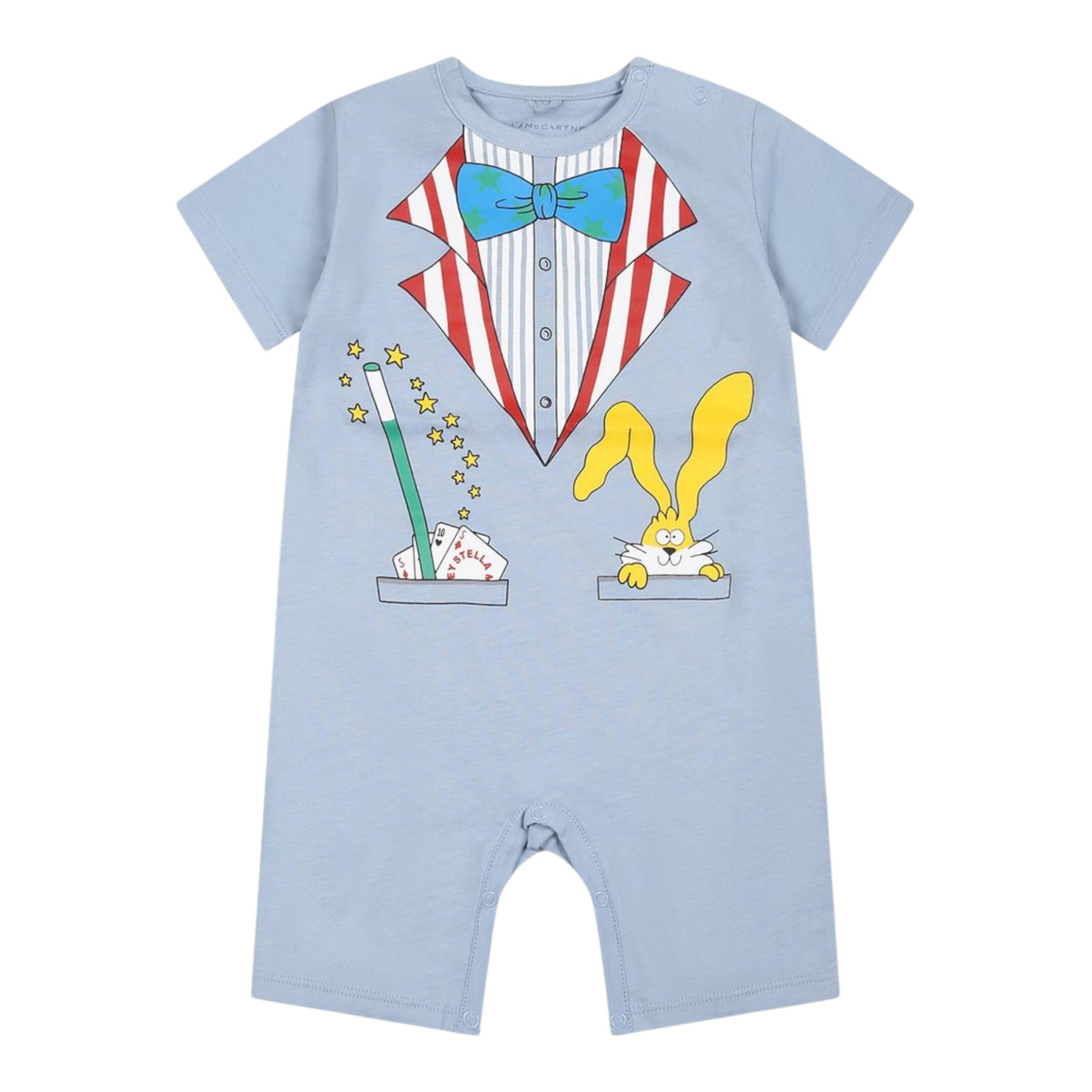 Stella Mccartney Pagliaccetto Mezza Manica Tinta Unita con Stampa per Bambino TWC511 AZZURRO STELLA McCARTNEY 