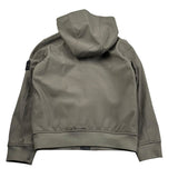 Stone Island Giubbino Tinta Unita con Zip E Cappuccio per Bambino K1S16410002 VERDE STONE ISLAND 
