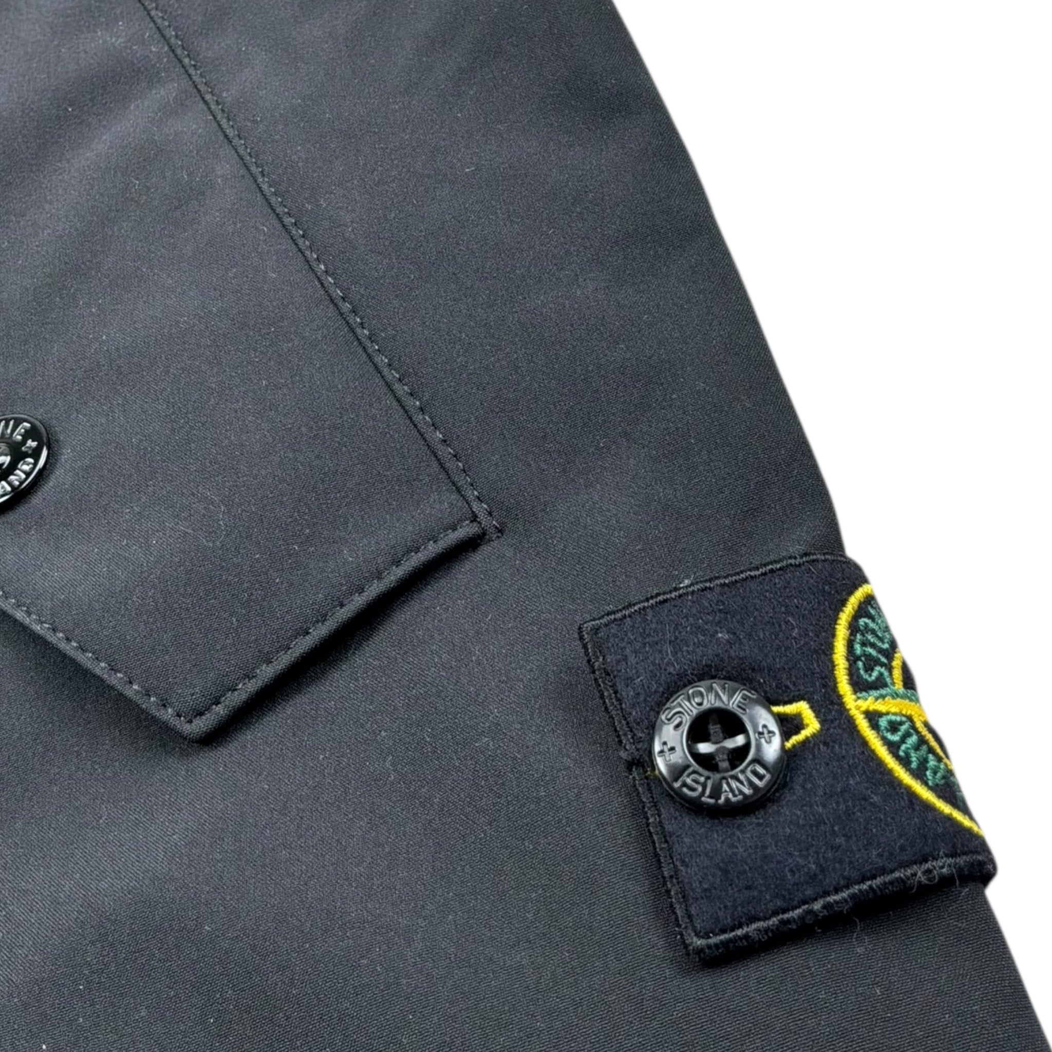 Stone Island Giubbino Smanicato Tinta Unita con Zip per Bambino K1S16G100001 NERO STONE ISLAND 
