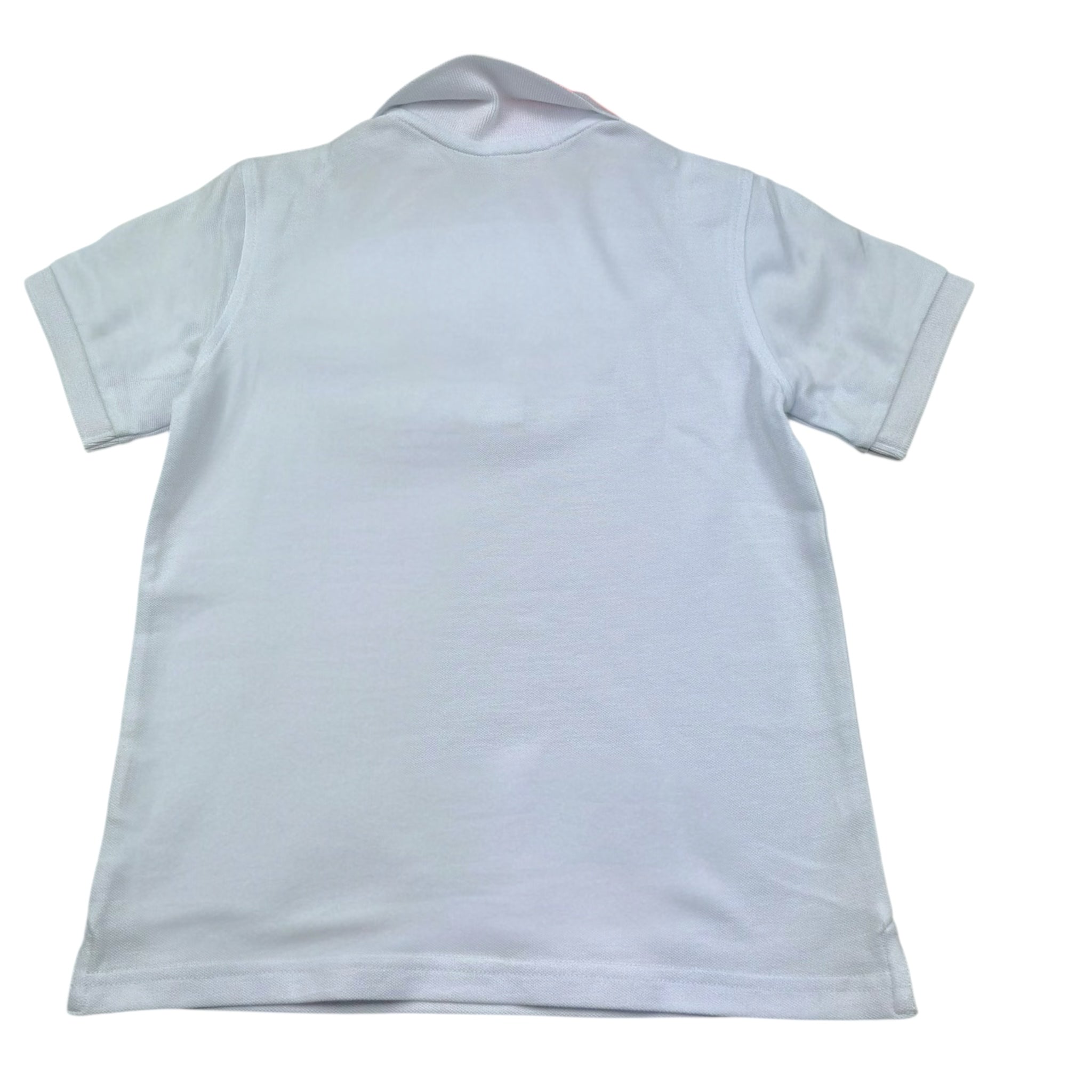 Sun68 Polo Mezza Manica Tinta Unita con Logo per Bambino A35309 BIANCO SUN68 