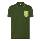 Sun68 Polo Mezza Manica Tinta Unita con Taschino per Bambino A35327S VERDE SUN68 
