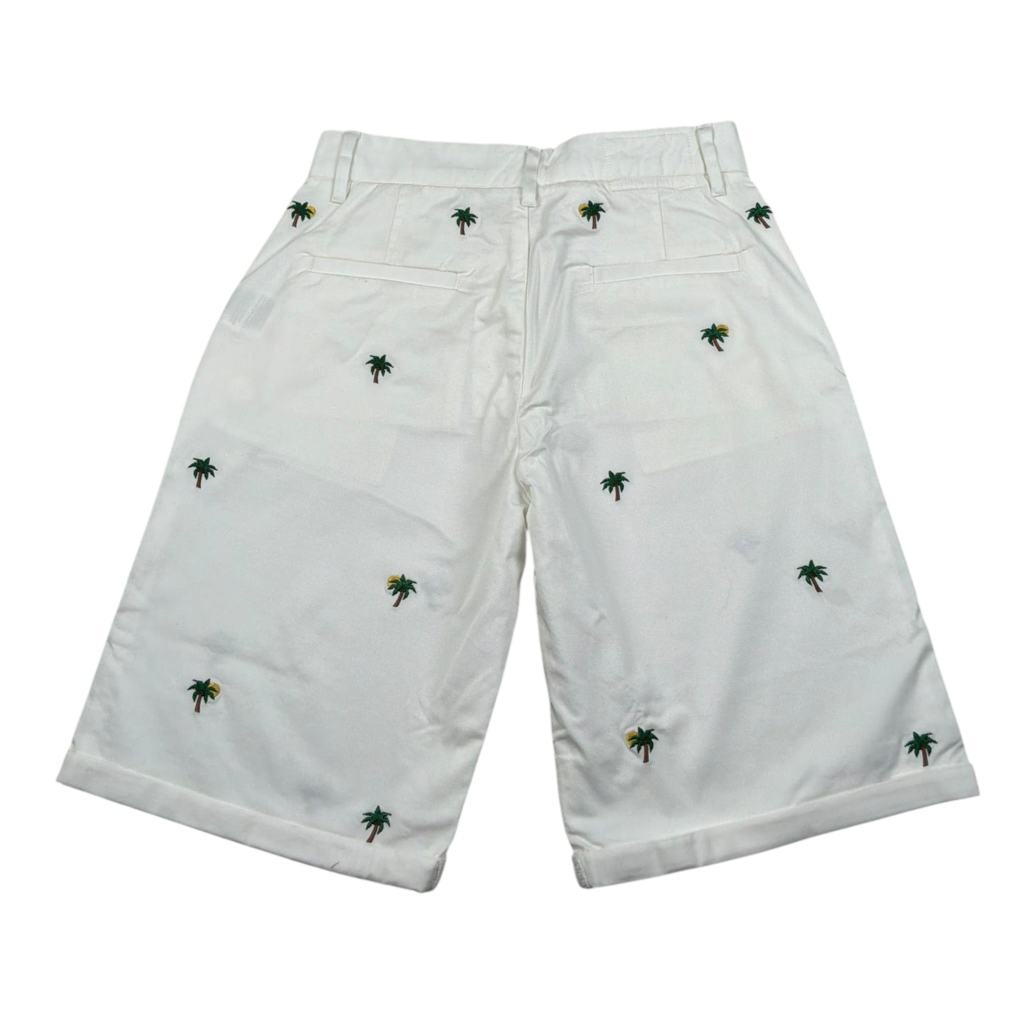 Sun68 Bermuda Tinta Unita con Ricami per Bambino B35303 BIANCO SUN68 