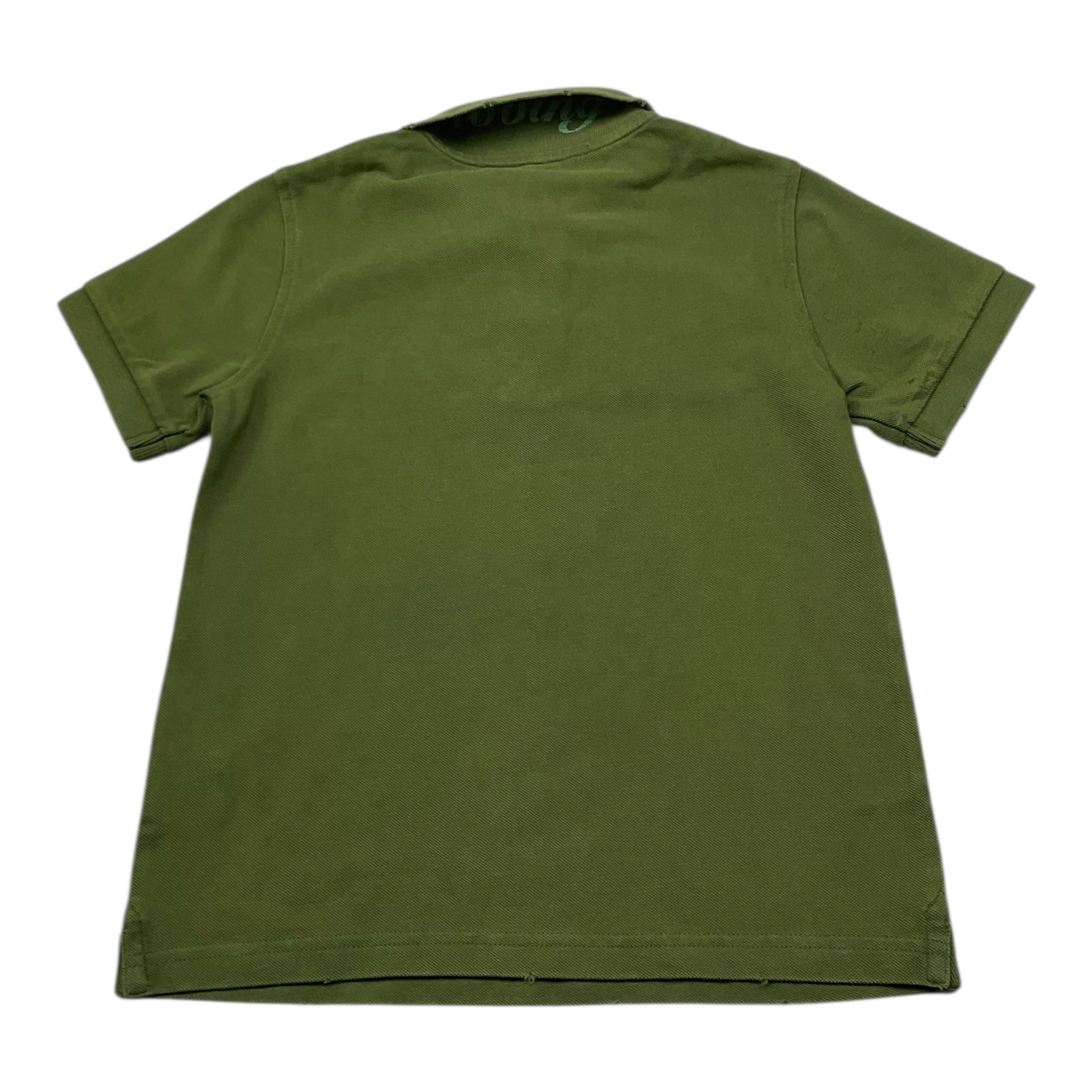 Sun68 Polo Mezza Manica Tinta Unita con Logo per Bambino CPA35301 VERDE SUN68 
