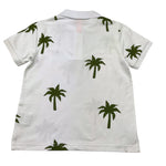 Sun68 Polo Mezza Manica Tinta Unita con Stampa per Bambino CPA35342 BIANCO SUN68 