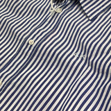 Sun68 Camicia Tinta Unita con Fantasia A Righe per Bambino CPB353033 BIANCO/BLU SUN68 