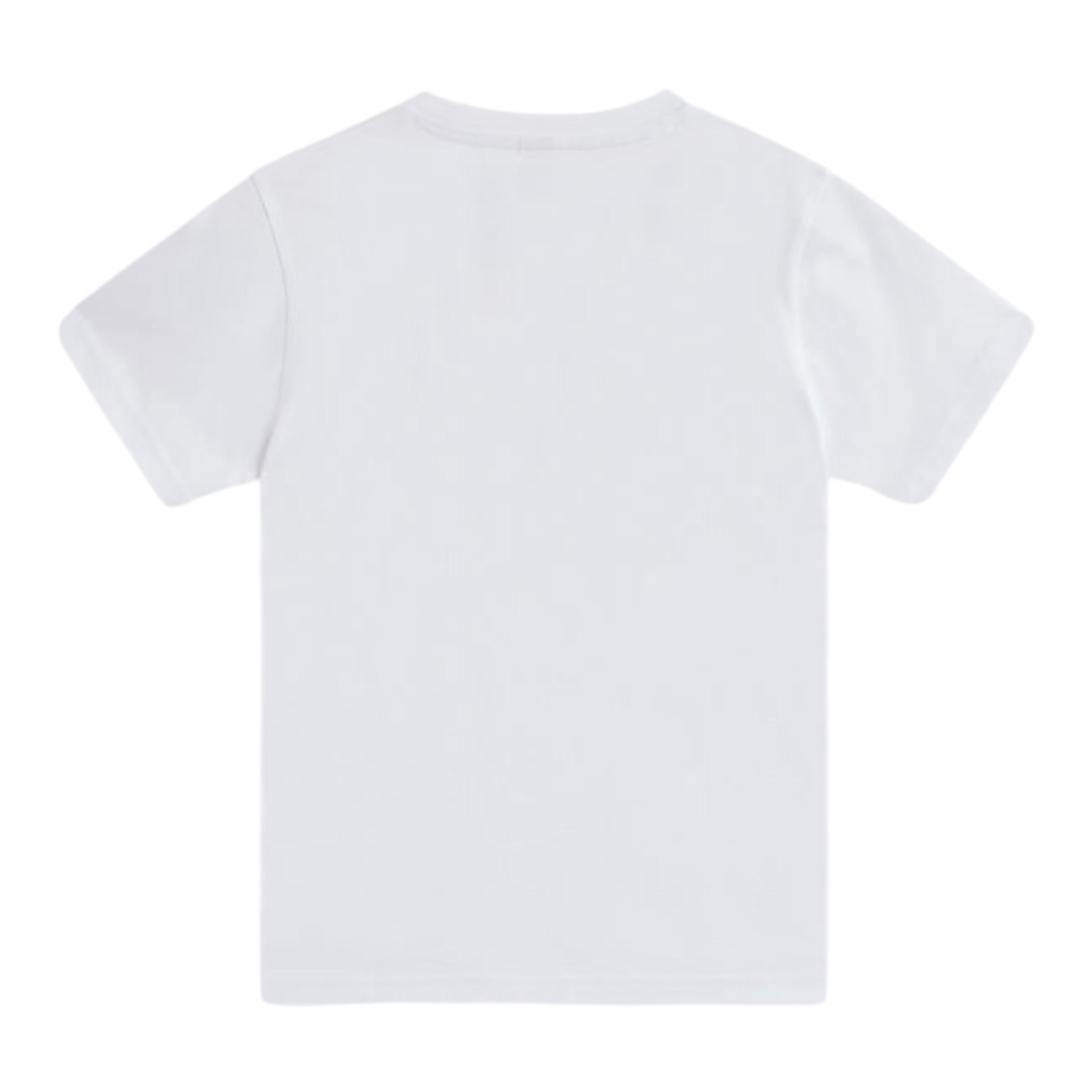 Sundek T-Shirt Girocollo Tinta Unita con Stampa per Bambino B699TEJ787M BIANCO SUNDEK 