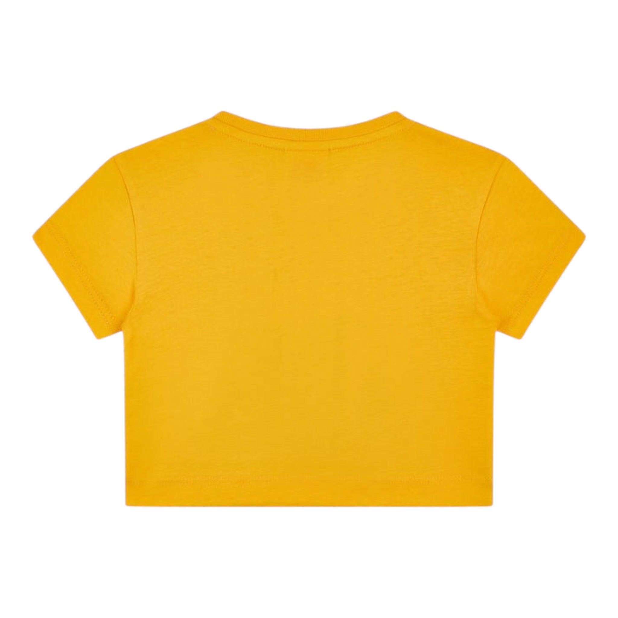 Sundek T-Shirt Girocollo Tinta Unita con Stampa per Bambina G740TWJS000 SENAPE SUNDEK 