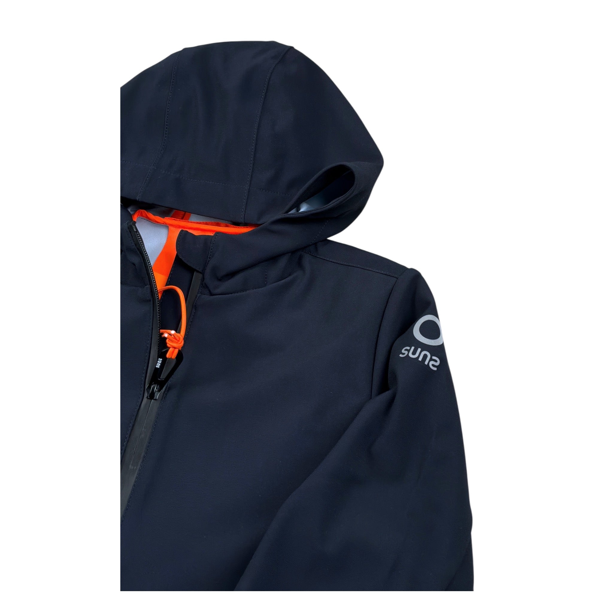 Suns Giubbino tinta unita con Cappuccio Blu per Bambino GBS0102U BLU SUNS 