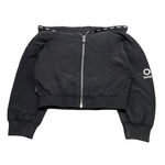 Suns  Felpa Tinta Unita con Zip E Cappuccio per Bambina MFS5109D NERO SUNS 