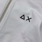 Suns68 Felpa Tinta Unita con Zip Cappuccio E Logo per Bambino CPF35310 BIANCO SUNS68 