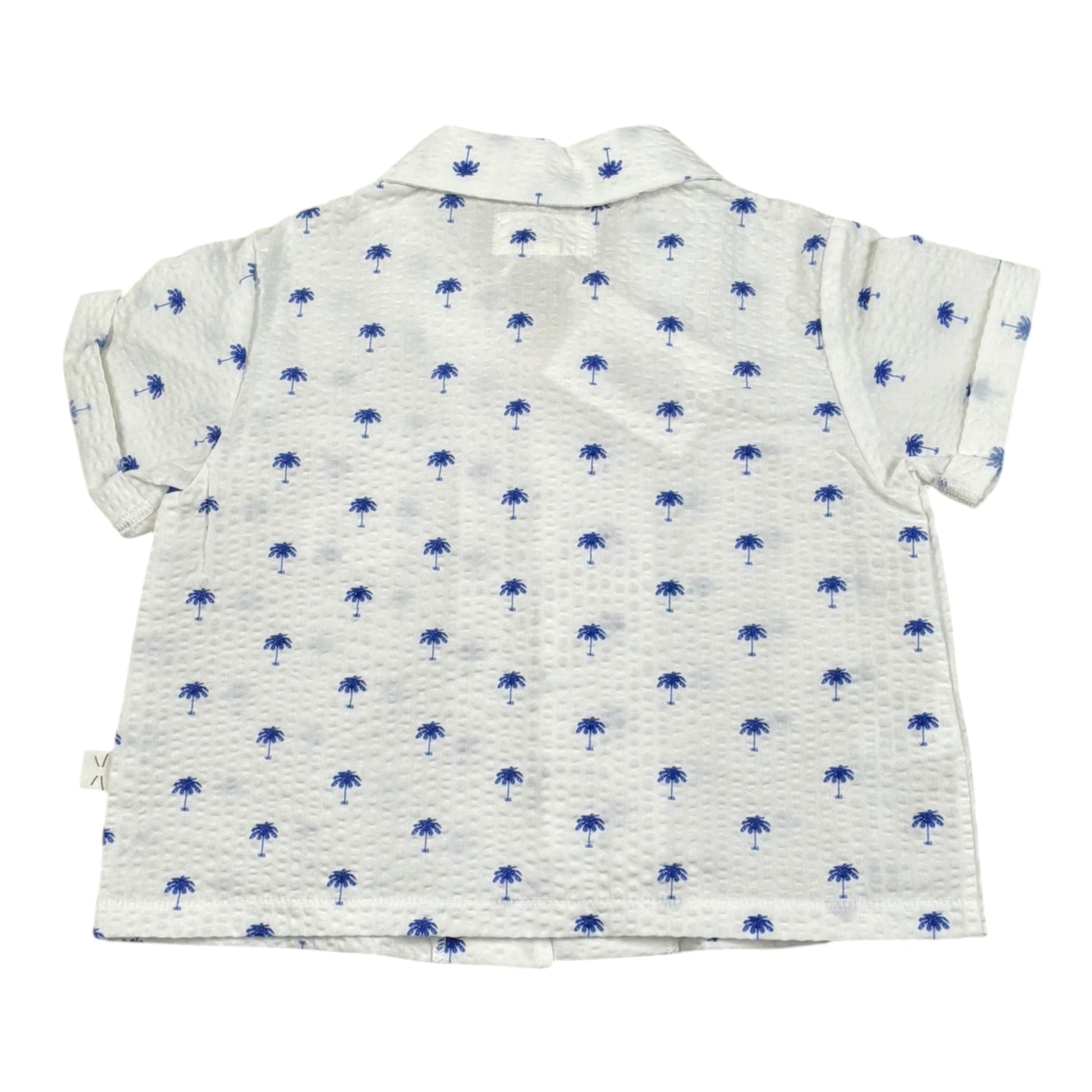 Teddy E Minou Camicia Tinta Unita con Stampa per Neonato E25CI010C4025 BIANCO TEDDY E MINOU 