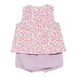 Teddy E Minou Completo 2 Pezzi Camicia-Culotte per Neonata E25CP045C4131 LILLA TEDDY E MINOU 