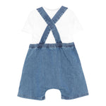 Teddy E Minou Completo 2 Pezzi T-Shirt-Salopette per Neonato E25CP064J0003 BLU TEDDY E MINOU 