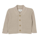 Teddy E Minou Cardigan Tinta Unita Scollo A V per Neonato E25ML009EM109 BEIGE TEDDY E MINOU 