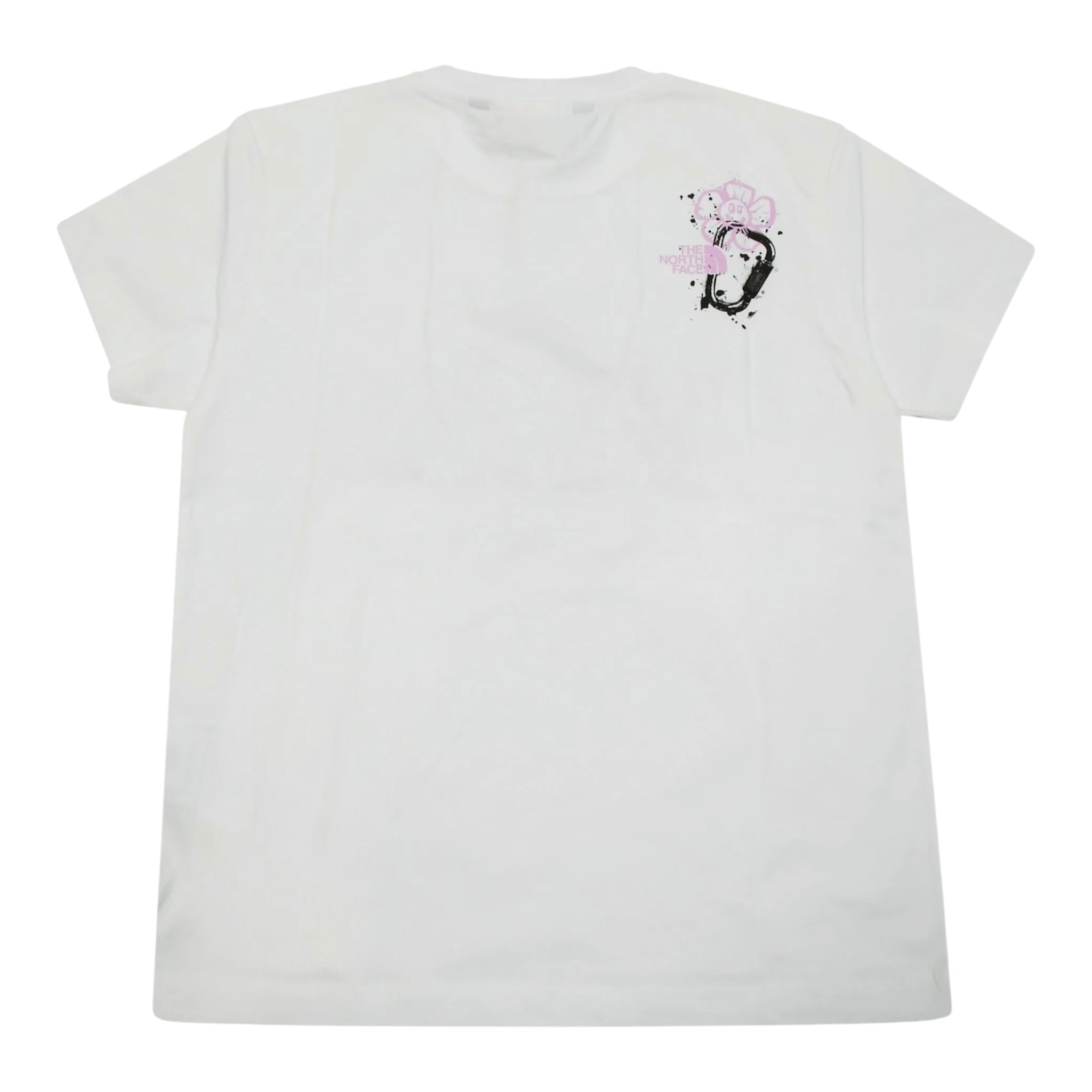 The North Face T-Shirt Girocollo Tinta Unita con Stampa per Bambina NF0A8AXFFN41XS BIANCO THE NORTH FACE 