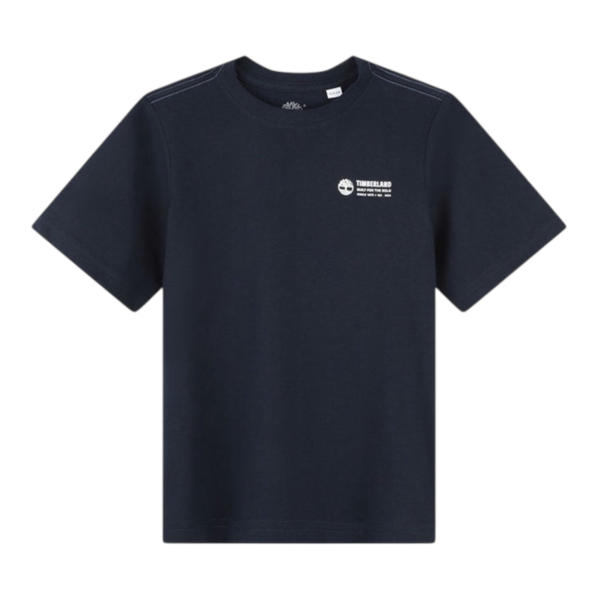 Timberland T-Shirt Girocollo Tinta Unita con Stampa per Bambino T60091 BLU TIMBERLAND 