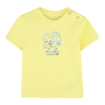 Timberland T-Shirt Girocollo Tinta Unita con Stampe per Neonato T60388 GIALLO TIMBERLAND 