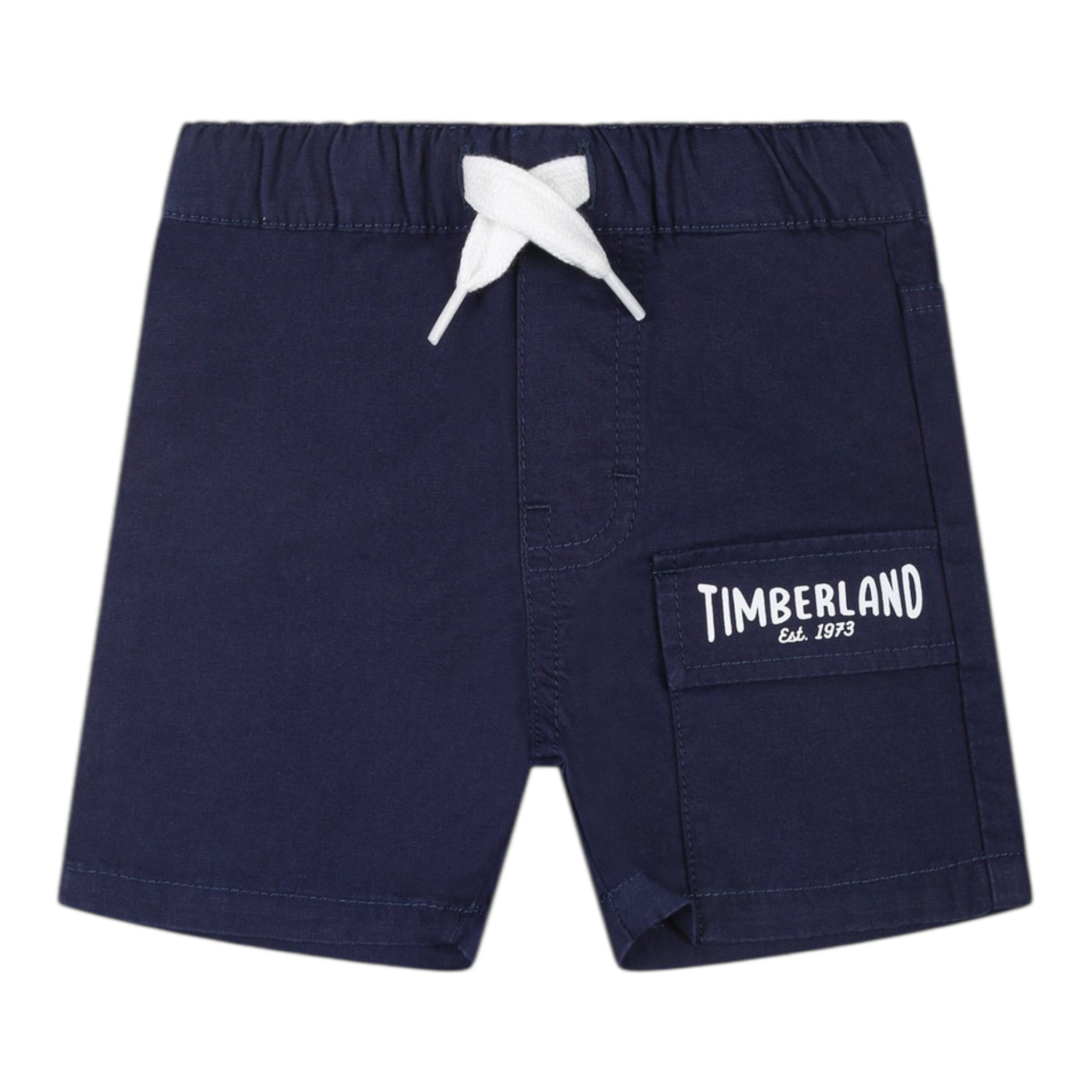 Timberland Bermuda Tinta Unita con Elastico In Vita per Neonato T60495X BLU TIMBERLAND 