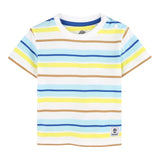 Timberland T-Shirt Tinta Unita con Fantasia A Righe per Bambino T60513 BIANCO TIMBERLAND 