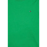 Tommy Hilfiger T-Shirt Girocollo Tinta Unita con Logo per Neonato KB0KB06879XN VERDE TOMMY HILFIGER 