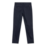Tommy Hilfiger Pantalone tinta unita con Girovita Regolabile Blu per Bambino KB0KB08609T BLU TOMMY HILFIGER 